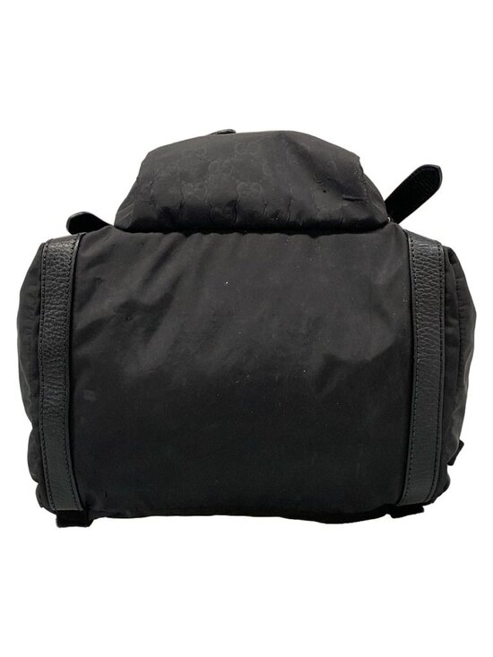 Gucci Backpack GG Pattern Black Leather
